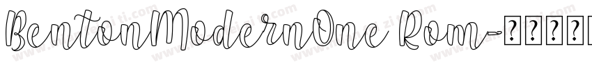 BentonModernOne Rom字体转换